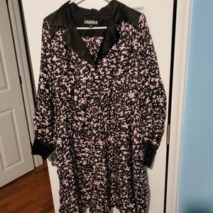 Silky long sleeved dress